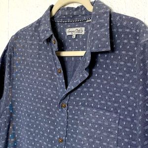 Sovereign code light weight Jean button down short sleeve